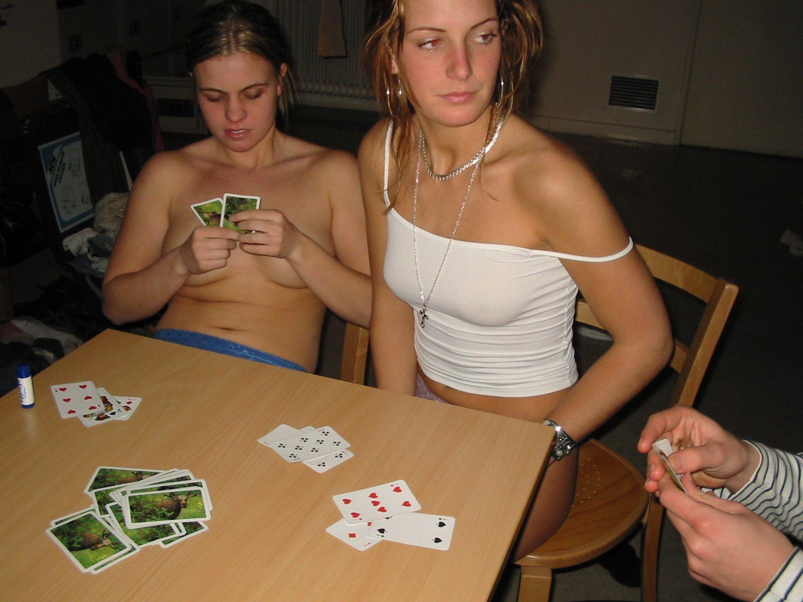Nude Woman Strip Poker