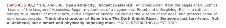 Arrow - Season 3 - Ral al Ghul's Casting Description.jpg