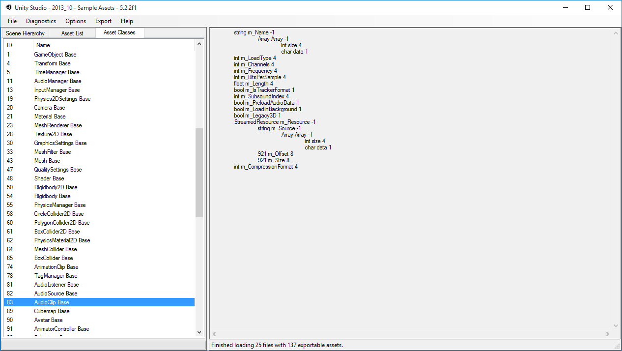 Unity Studio 0.5 diagnostics.PNG
