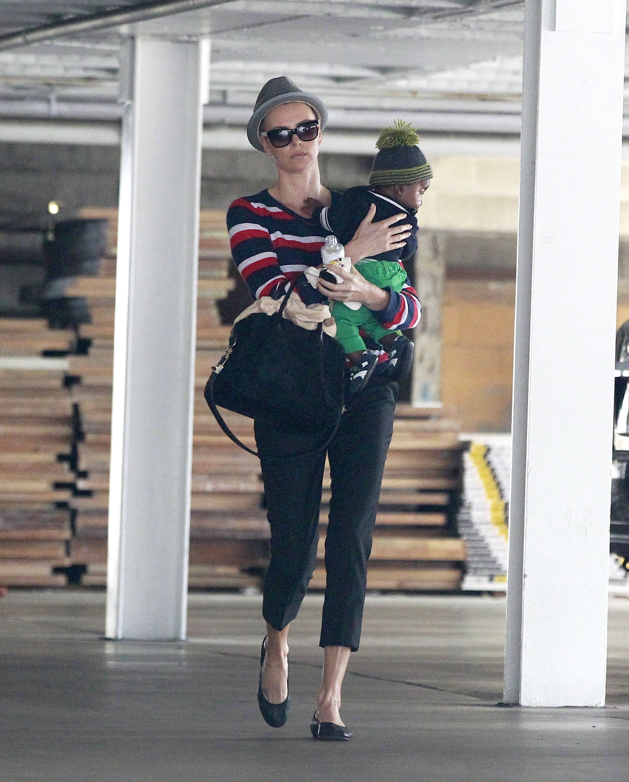 Charlize Theron takes her son Jackson to a checkup at the doctor\'s office  (7).jpg