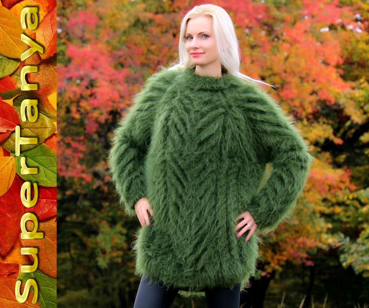 Green Handmade Chunky Pullover 1.jpg