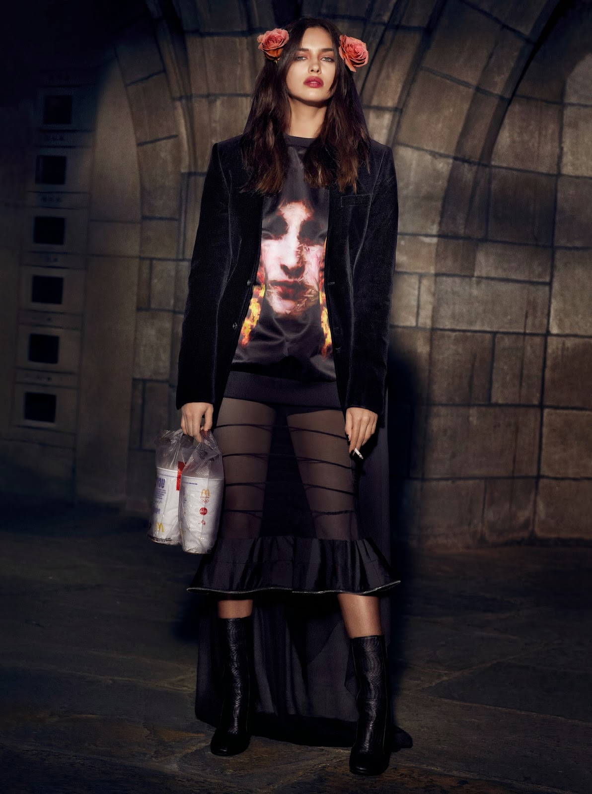 5Irina Shayk, Lisa Verberght, Magda Laguinge & Dalianah Arekion by Sebastian Faena (The Cult - CR Fa