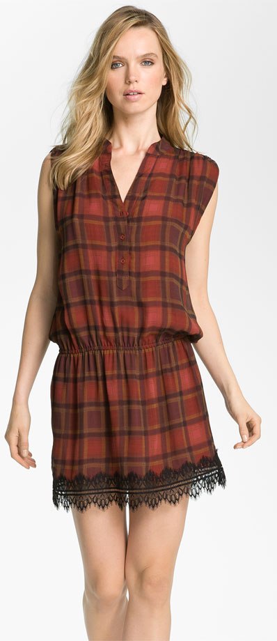 Haute Hippie Plaid Drop Waist Dress.jpg