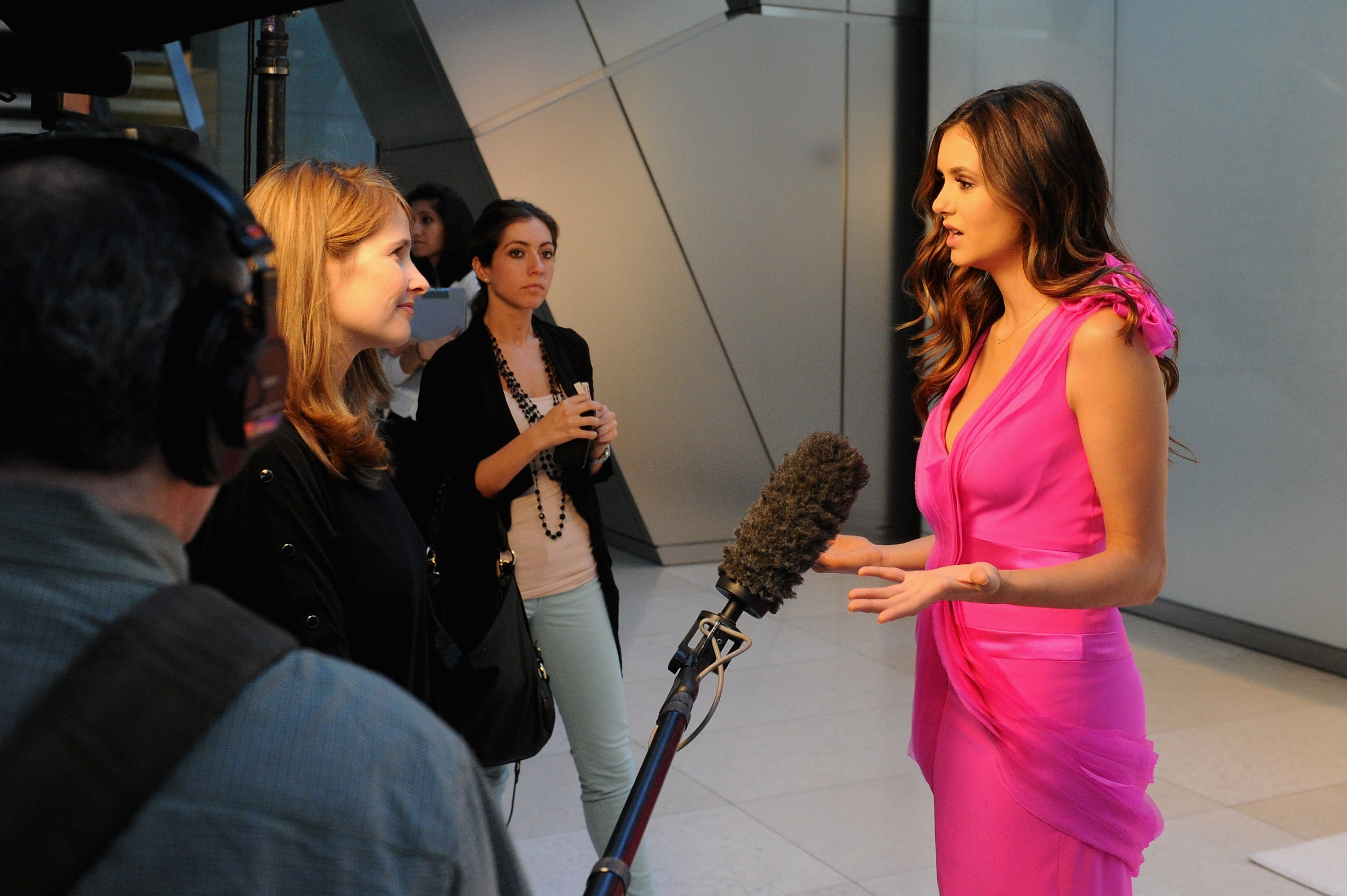 1Nina_Dobrev_Hot_Pink_Dres_Milk_Mustache_Campaign_New_York_City_05102012_3.jpg
