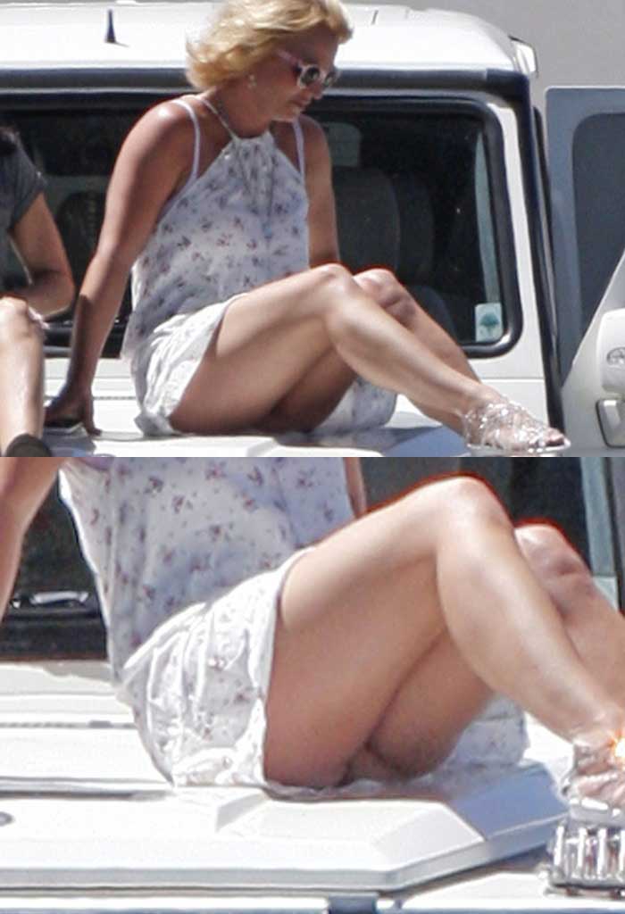 Britney Spears Up Skirt