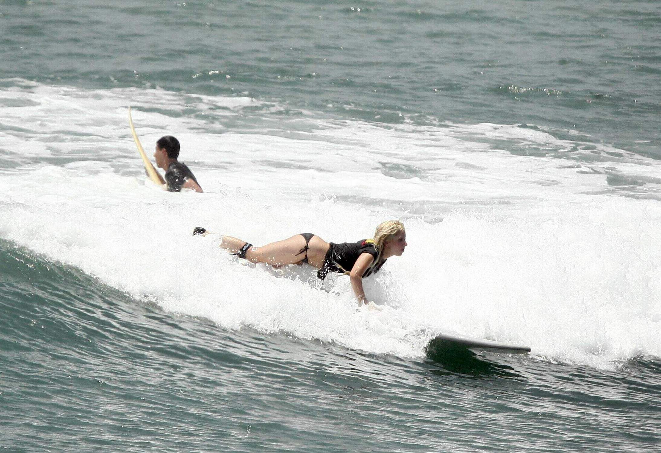 Lady Gaga in bikini and surfing in Mexico-11.jpg